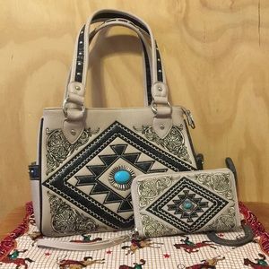 Montana West Handbag & Wallet western cowgirl EUC